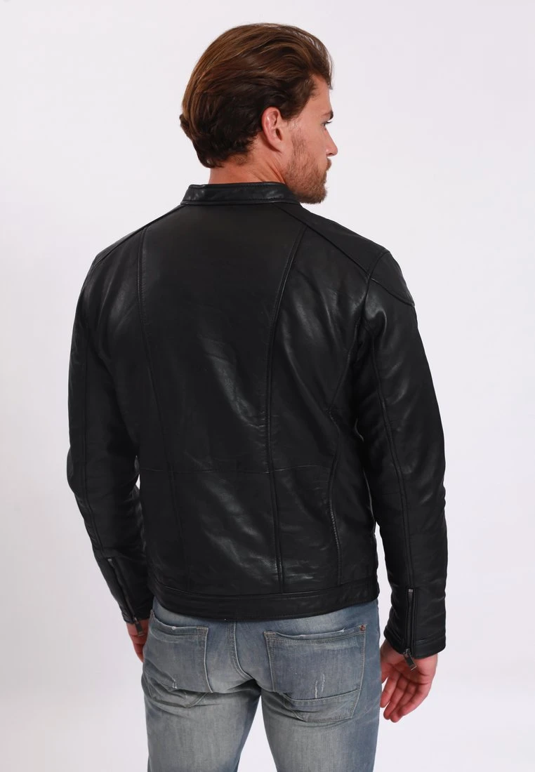 Lee Cooper Buglem - Imitatieleren Jas - Black 3 Lee Cooper Buglem - Imitatieleren Jas - Black - Afbeelding 3