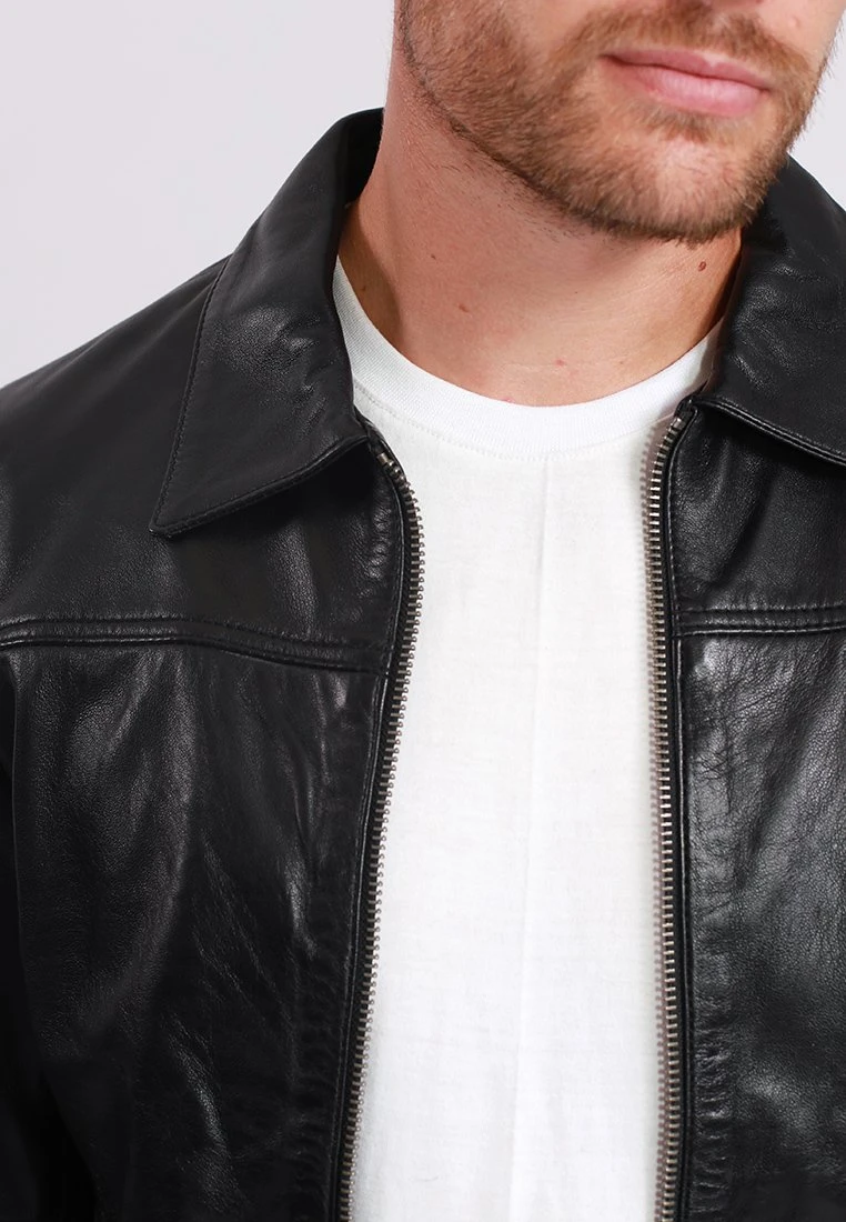 Lee Cooper Leren Jas - Black 4 Lee Cooper Leren Jas - Black - Afbeelding 4