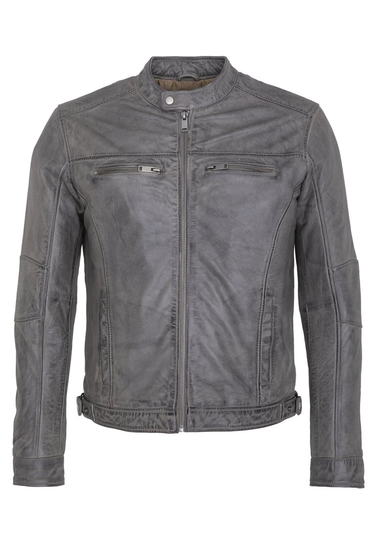 Lee Cooper Bryton - Leren Jas - Vintage Grey 1 Lee Cooper Bryton - Leren Jas - Vintage Grey