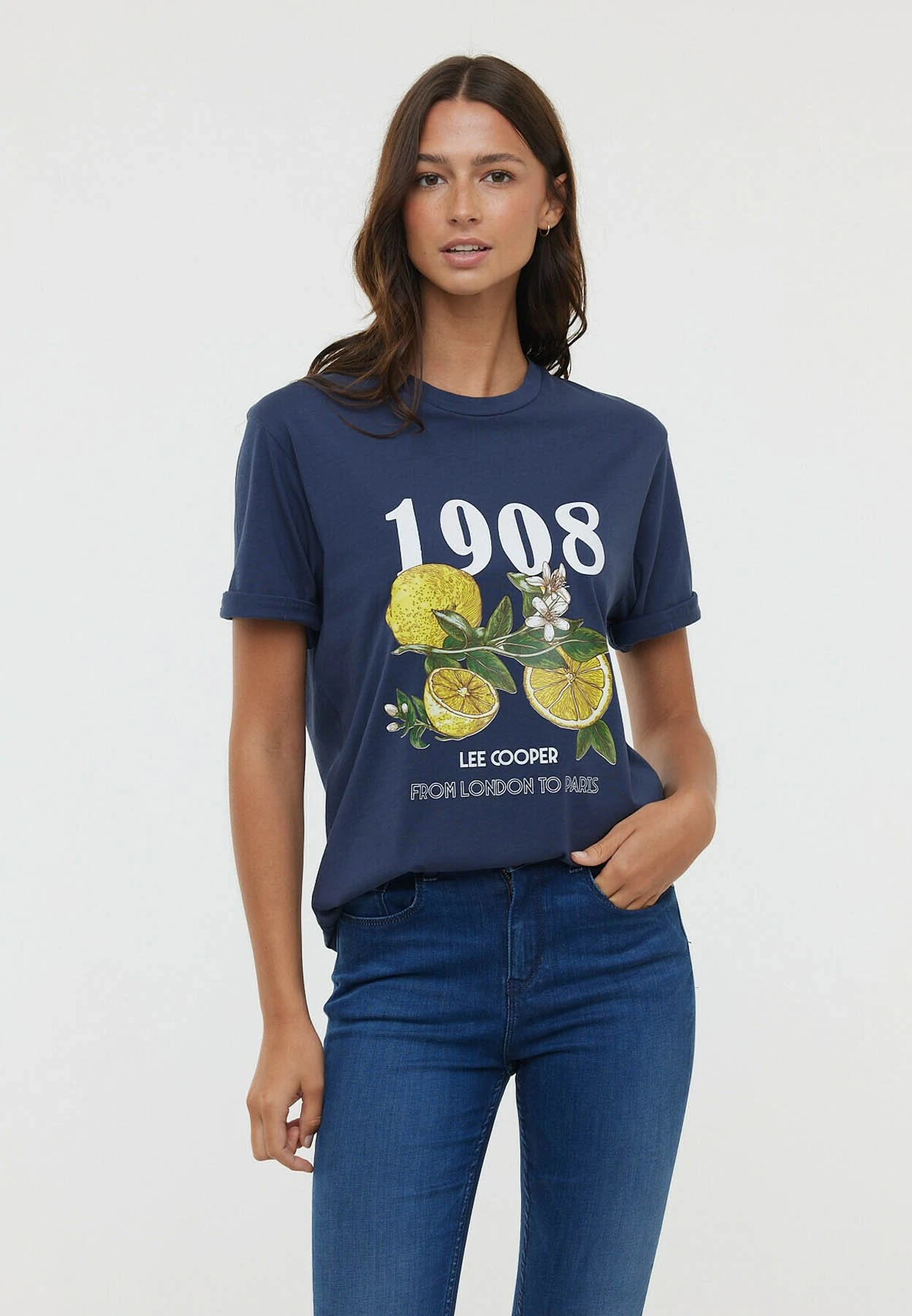 Lee Cooper Axis Mc - T-Shirt Print - Navy 1 Lee Cooper Axis Mc - T-Shirt Print - Navy