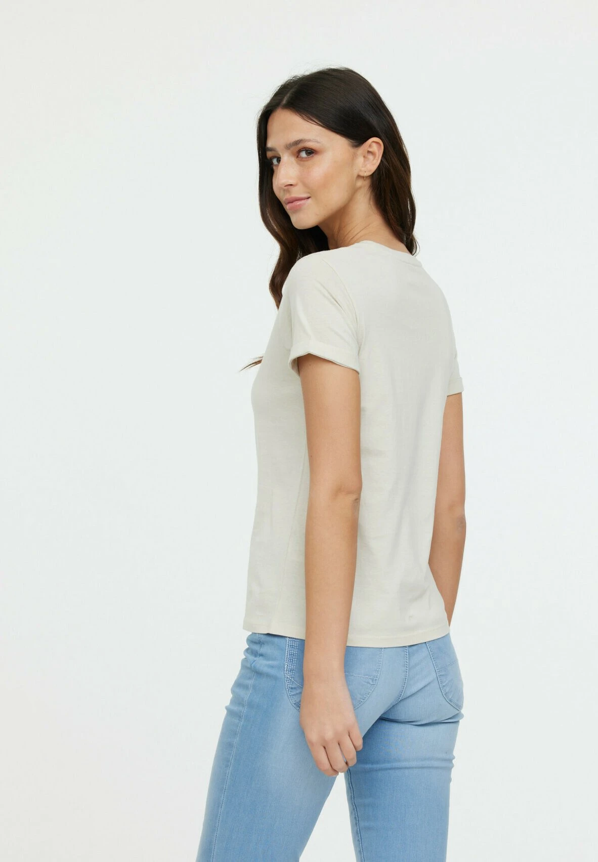 Lee Cooper Arari Mc - T-Shirt Basic - Cream 2 Lee Cooper Arari Mc - T-Shirt Basic - Cream - Afbeelding 2