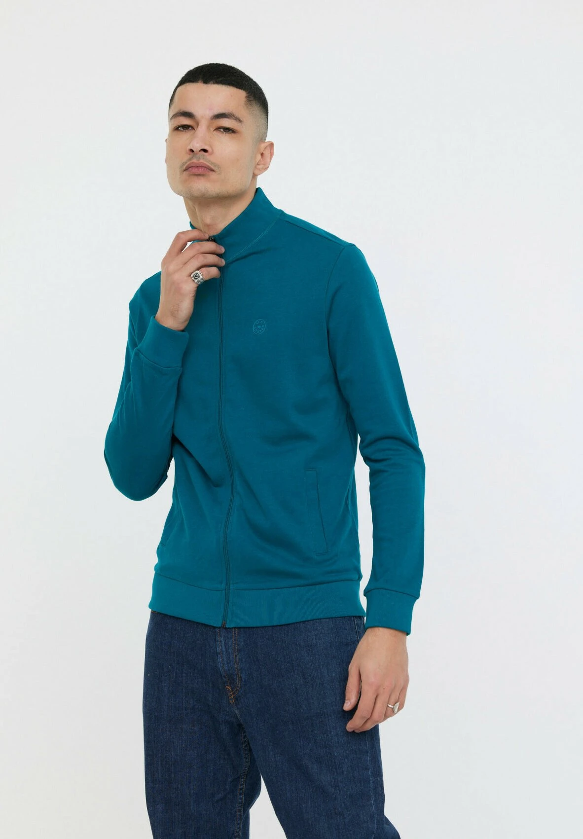 Lee Cooper Emoli - Sweater Met Rits - Emerald 4 Lee Cooper Emoli - Sweater Met Rits - Emerald - Afbeelding 4