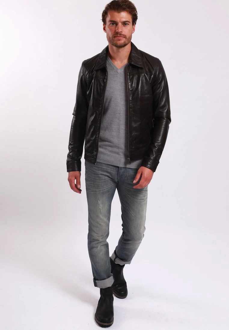 Lee Cooper Leren Jas - Brown 2 Lee Cooper Leren Jas - Brown - Afbeelding 2