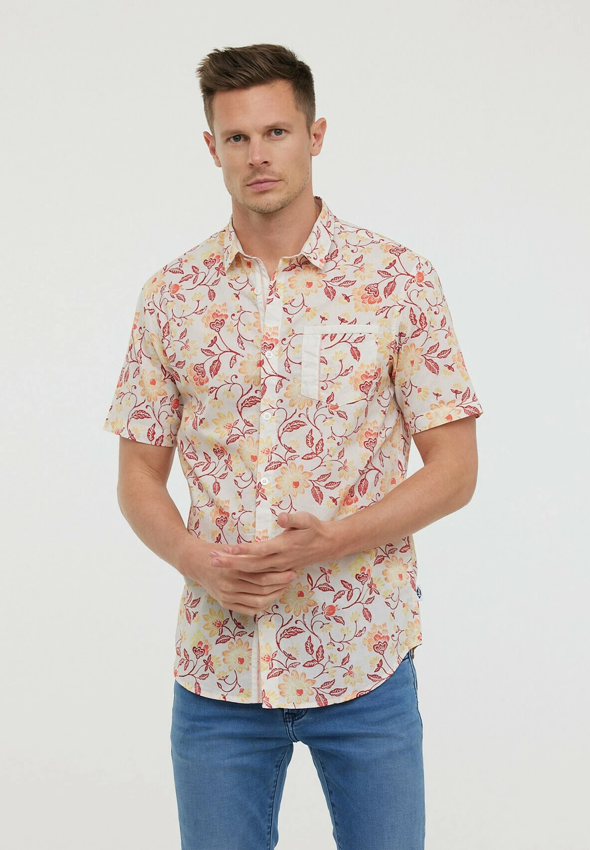 Lee Cooper Damyk Mc - Overhemd - Peach 1 Lee Cooper Damyk Mc - Overhemd - Peach