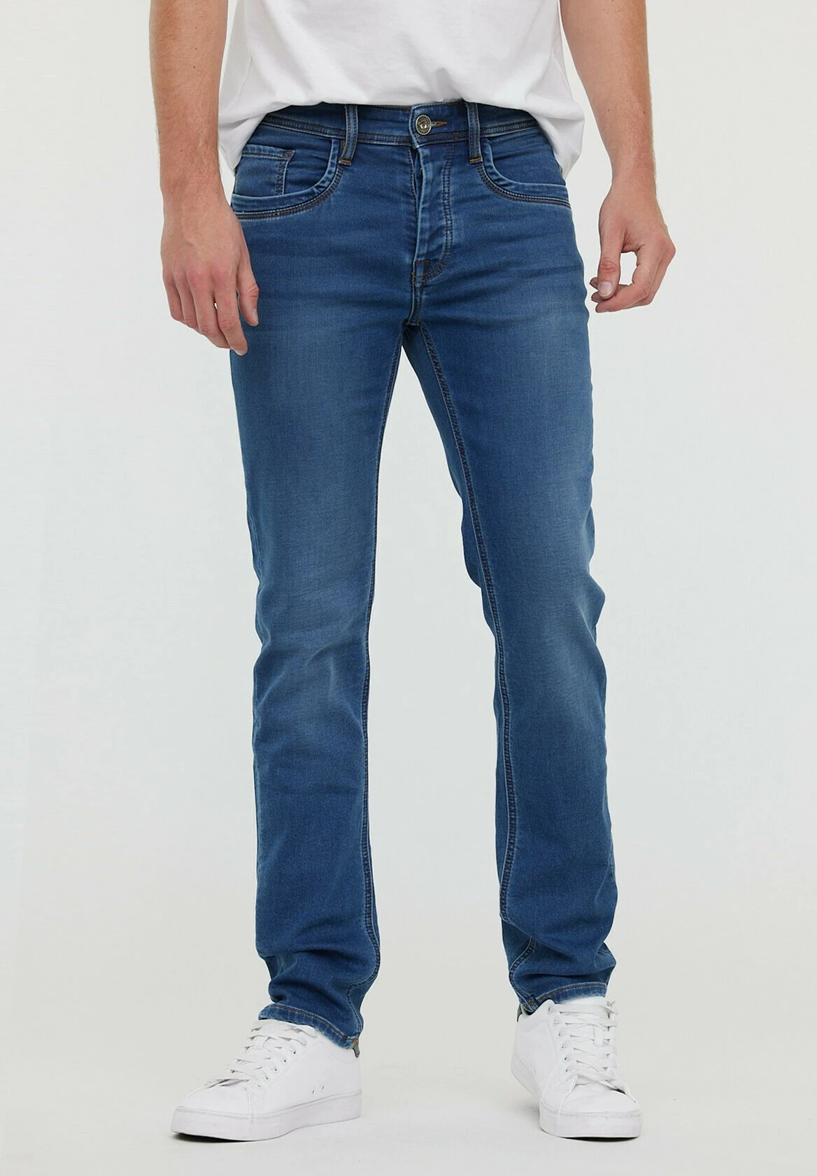 Lee Cooper Joker - Straight Leg Jeans - Blue Brushed 1 Lee Cooper Joker - Straight Leg Jeans - Blue Brushed