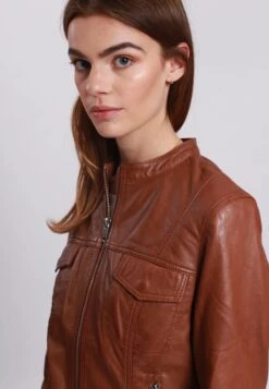Lee Cooper Leather Jacket With Round Collar - 2 Zipped Side Pockets - - Leren Jas - Cognac 7 Lee Cooper Leather Jacket With Round Collar - 2 Zipped Side Pockets - - Leren Jas - Cognac -Lee Cooper 19fe01c704fa41768fa6c5e3fd402e4d