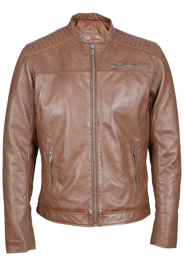Lee Cooper Basile - Leren Jas - Cognac 1 Lee Cooper Basile - Leren Jas - Cognac