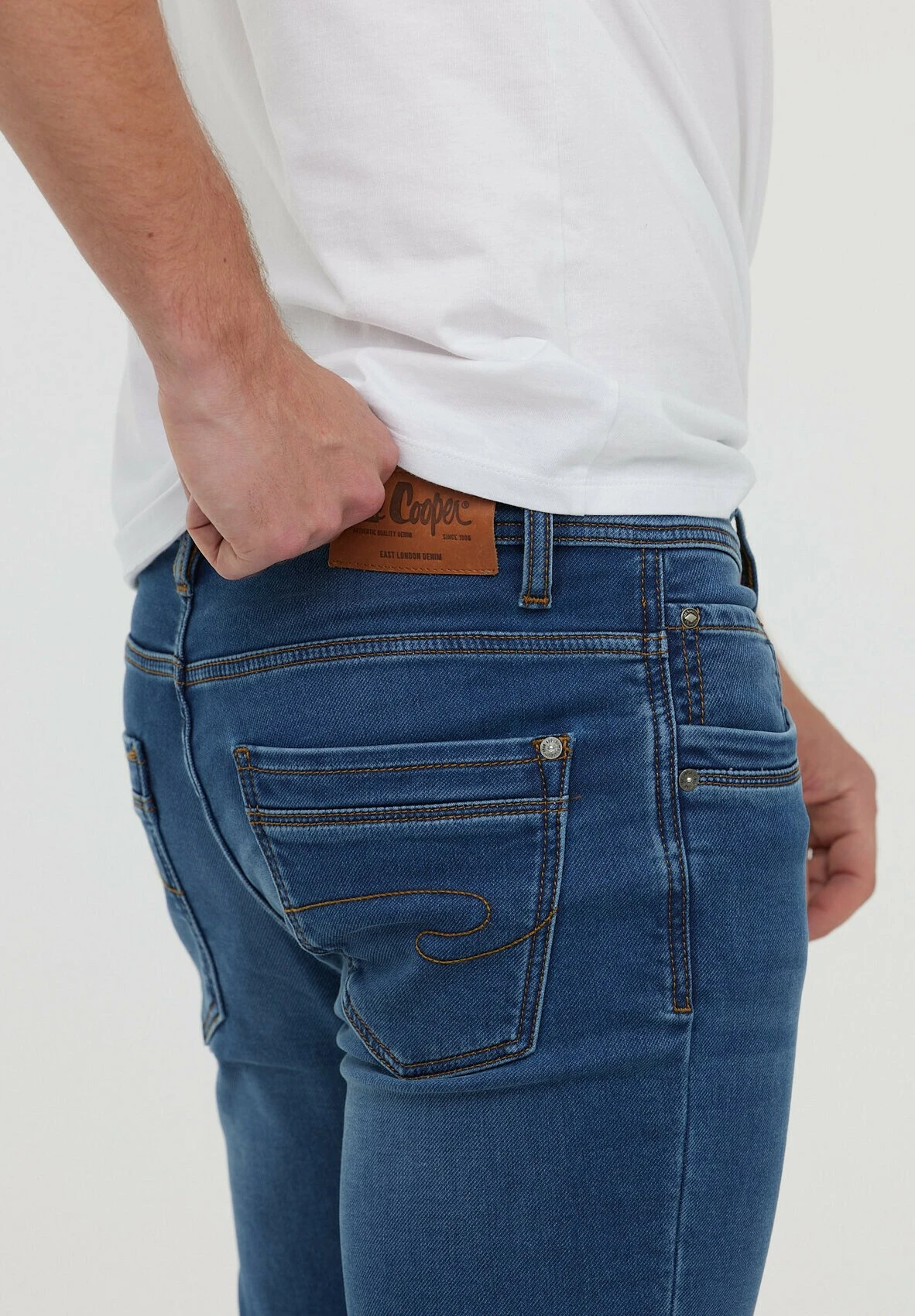 Lee Cooper Joker - Straight Leg Jeans - Blue Brushed 3 Lee Cooper Joker - Straight Leg Jeans - Blue Brushed - Afbeelding 3