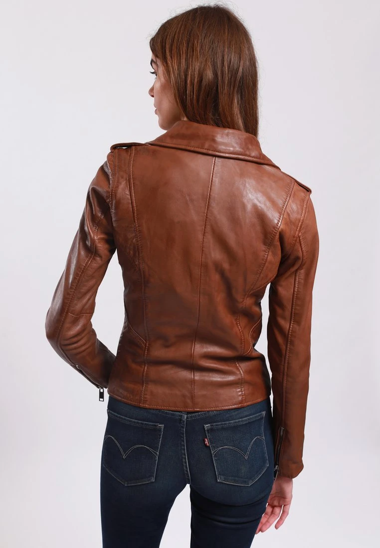 Lee Cooper Bella - Leren Jas - Cognac 3 Lee Cooper Bella - Leren Jas - Cognac - Afbeelding 3