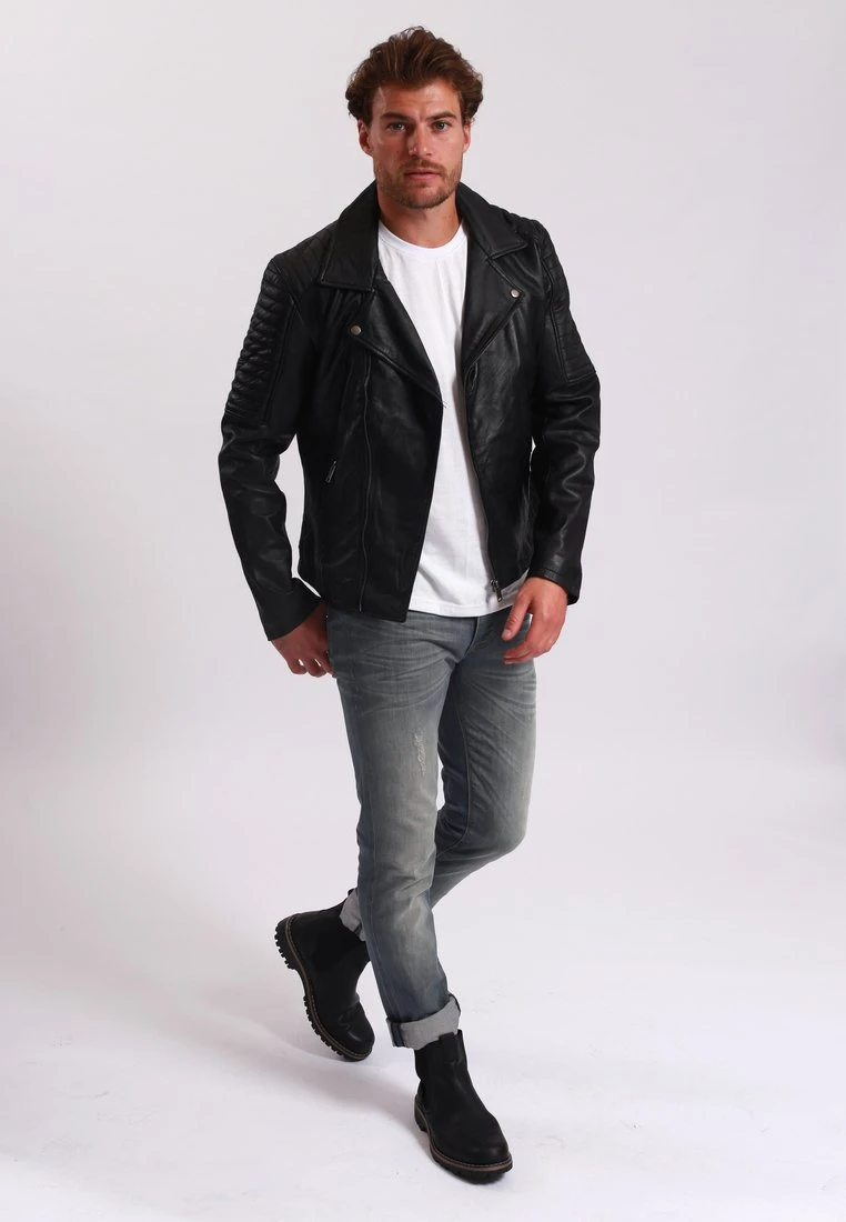 Lee Cooper Balain - Leren Jas - Black 2 Lee Cooper Balain - Leren Jas - Black - Afbeelding 2