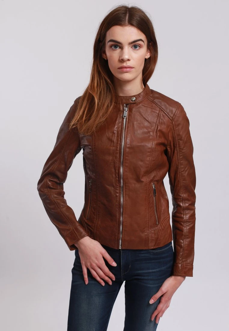 Lee Cooper Leren Jas - Cognac 1 Lee Cooper Leren Jas - Cognac