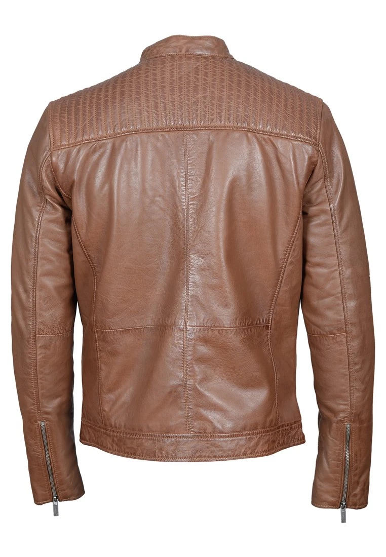 Lee Cooper Basile - Leren Jas - Cognac 2 Lee Cooper Basile - Leren Jas - Cognac - Afbeelding 2