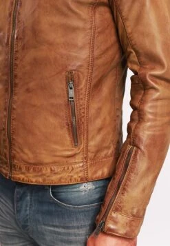 Lee Cooper Bertin - Leren Jas - Vintage Cognac -Lee Cooper 311de5dbef58465ab59af2fc1bec27ea