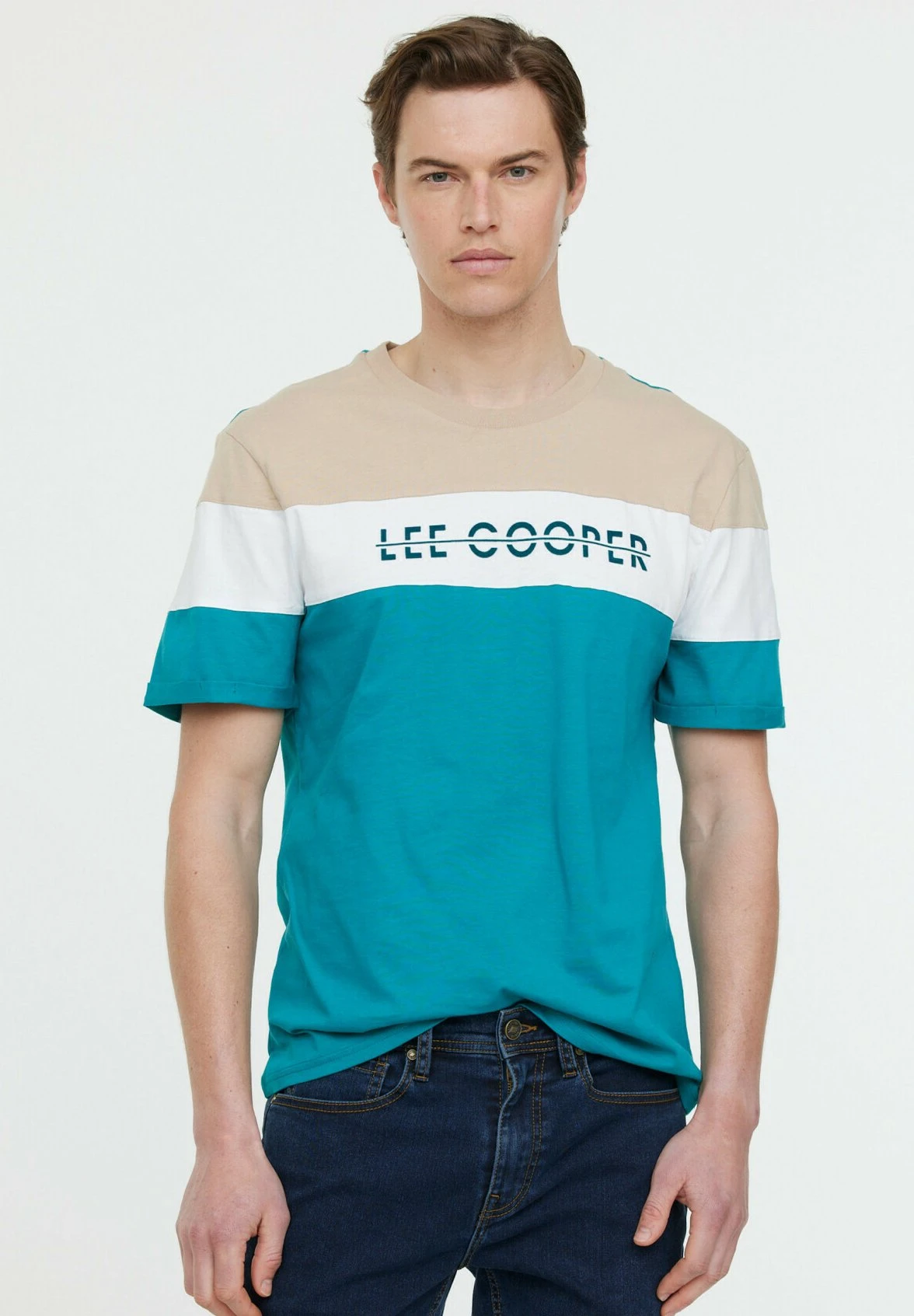 Lee Cooper Acho Mc - T-Shirt Print - Emerald 1 Lee Cooper Acho Mc - T-Shirt Print - Emerald