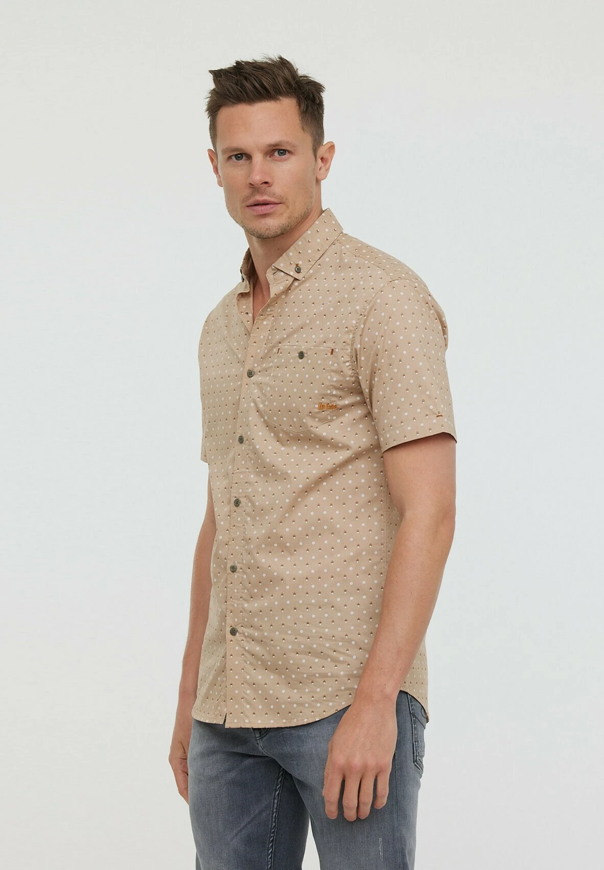 Lee Cooper Dimio Mc - Overhemd - Argile Beige 4 Lee Cooper Dimio Mc - Overhemd - Argile Beige - Afbeelding 4