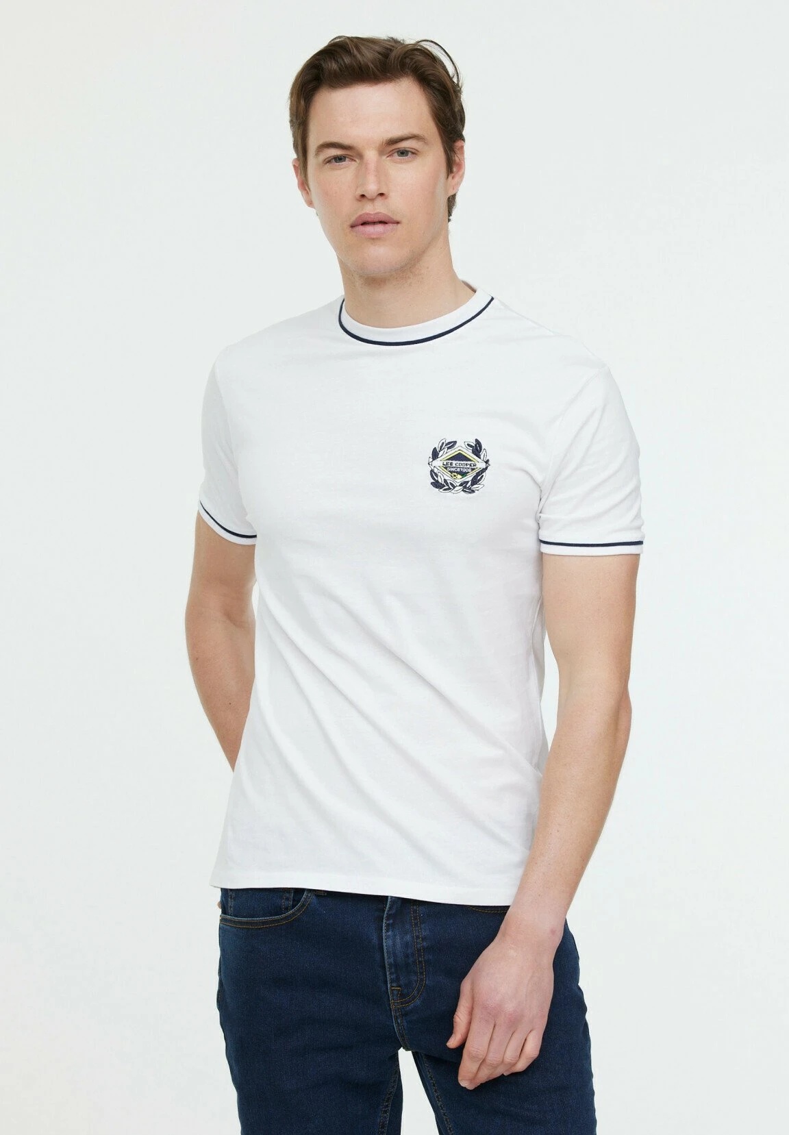 Lee Cooper Anix Mc - T-Shirt Print - Optic White 1 Lee Cooper Anix Mc - T-Shirt Print - Optic White