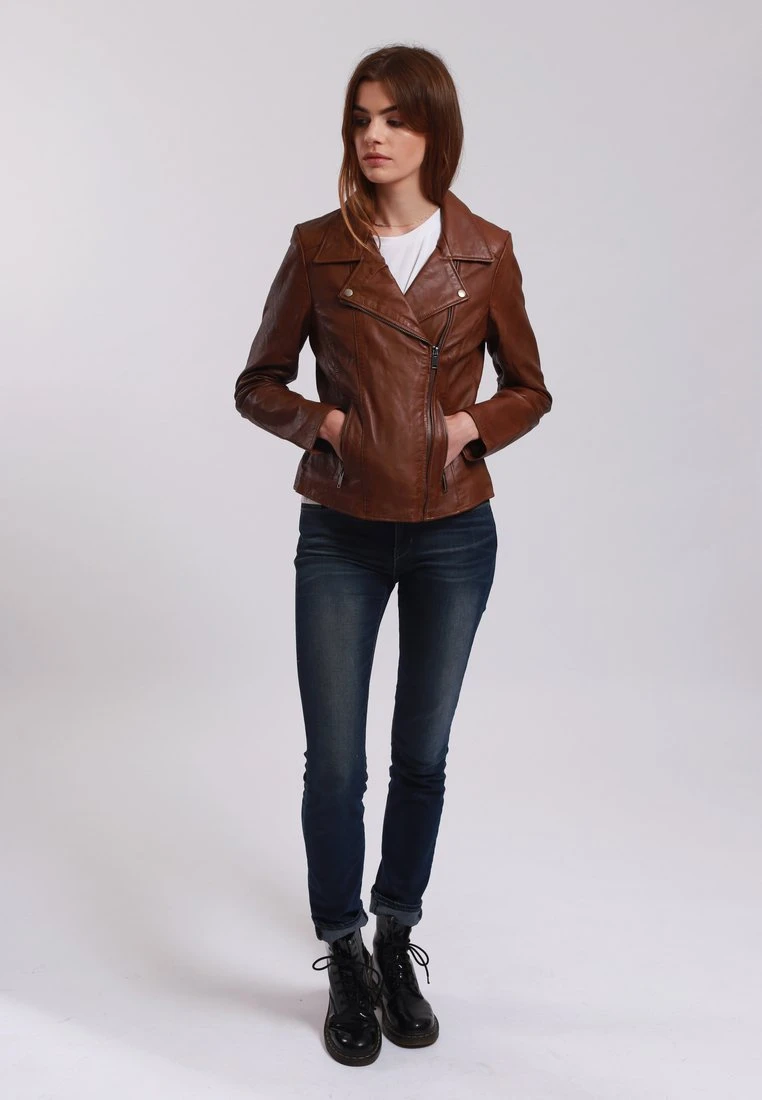 Lee Cooper Berra - Leren Jas - Cognac 2 Lee Cooper Berra - Leren Jas - Cognac - Afbeelding 2