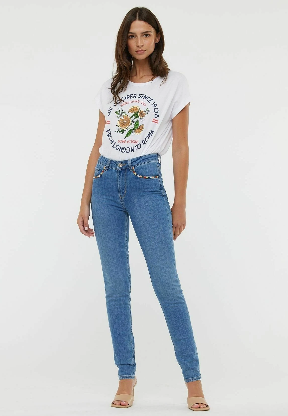 Lee Cooper Lc135F - Slim Fit Jeans - Medium Blue Used 2 Lee Cooper Lc135F - Slim Fit Jeans - Medium Blue Used - Afbeelding 2