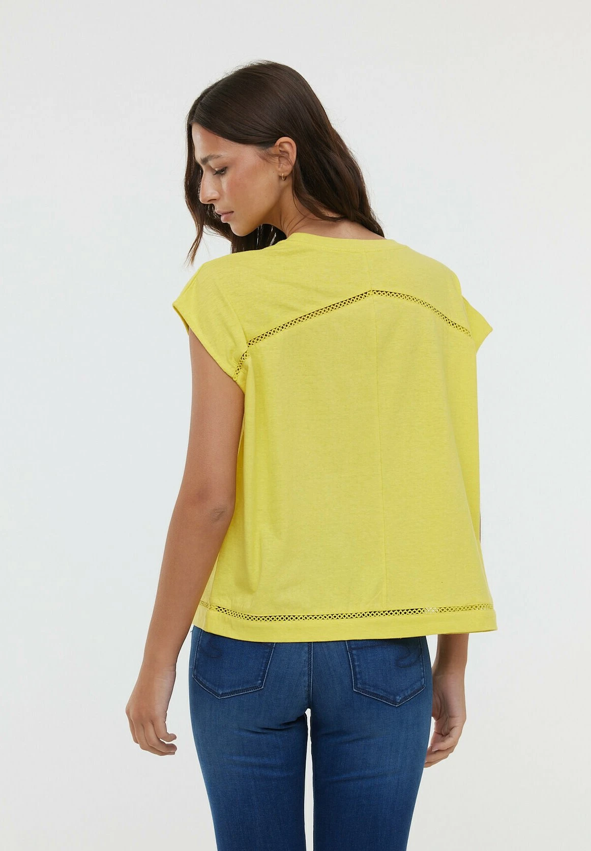 Lee Cooper Aniele Sm - T-Shirt Print - Lemon 2 Lee Cooper Aniele Sm - T-Shirt Print - Lemon - Afbeelding 2