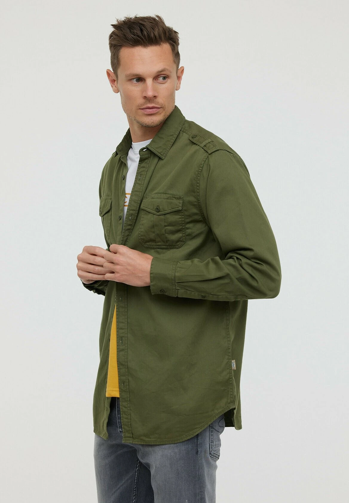 Lee Cooper Dazzo Ml - Overhemd - Army 4 Lee Cooper Dazzo Ml - Overhemd - Army - Afbeelding 4