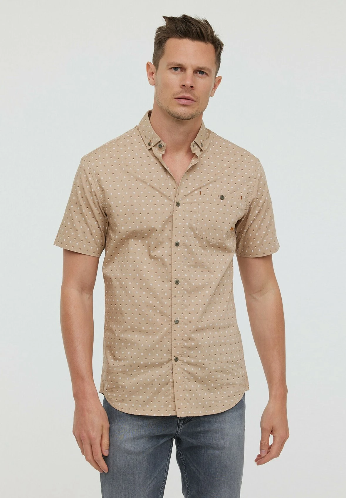 Lee Cooper Dimio Mc - Overhemd - Argile Beige 1 Lee Cooper Dimio Mc - Overhemd - Argile Beige