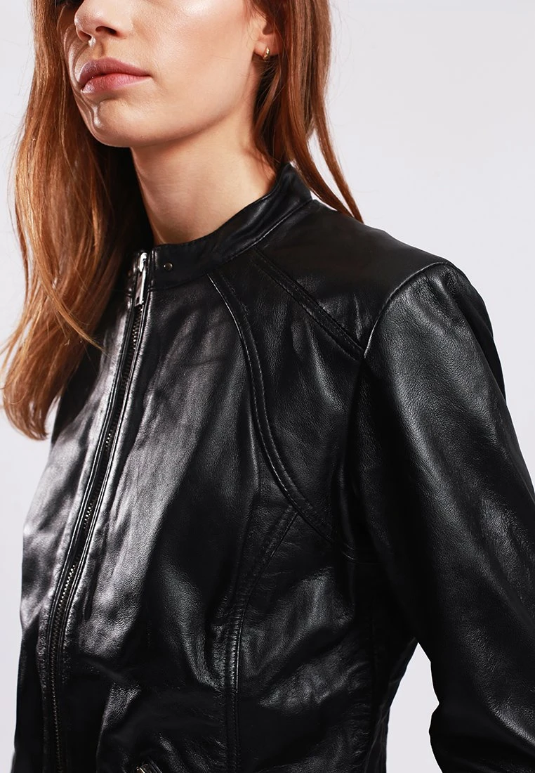 Lee Cooper Brianne - Leren Jas - Black 4 Lee Cooper Brianne - Leren Jas - Black - Afbeelding 4