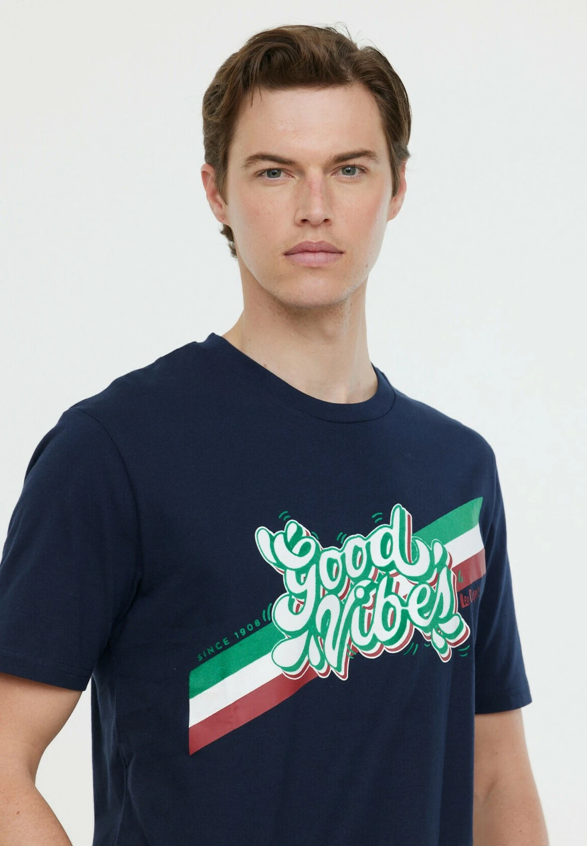 Lee Cooper Azzip Mc - T-Shirt Print - Navy 3 Lee Cooper Azzip Mc - T-Shirt Print - Navy - Afbeelding 3