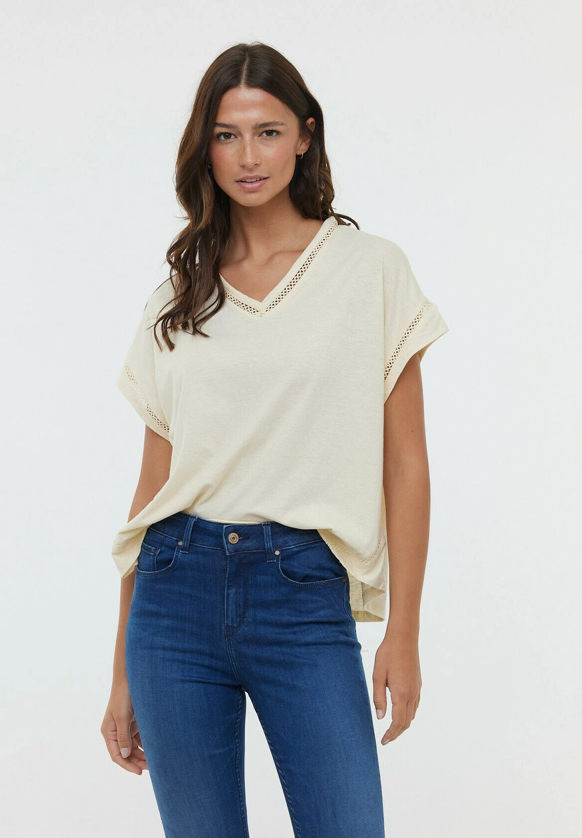 Lee Cooper Acana Mc - T-Shirt Print - Cream 1 Lee Cooper Acana Mc - T-Shirt Print - Cream