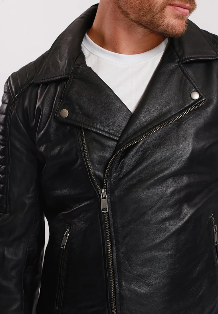 Lee Cooper Balain - Leren Jas - Black 4 Lee Cooper Balain - Leren Jas - Black - Afbeelding 4