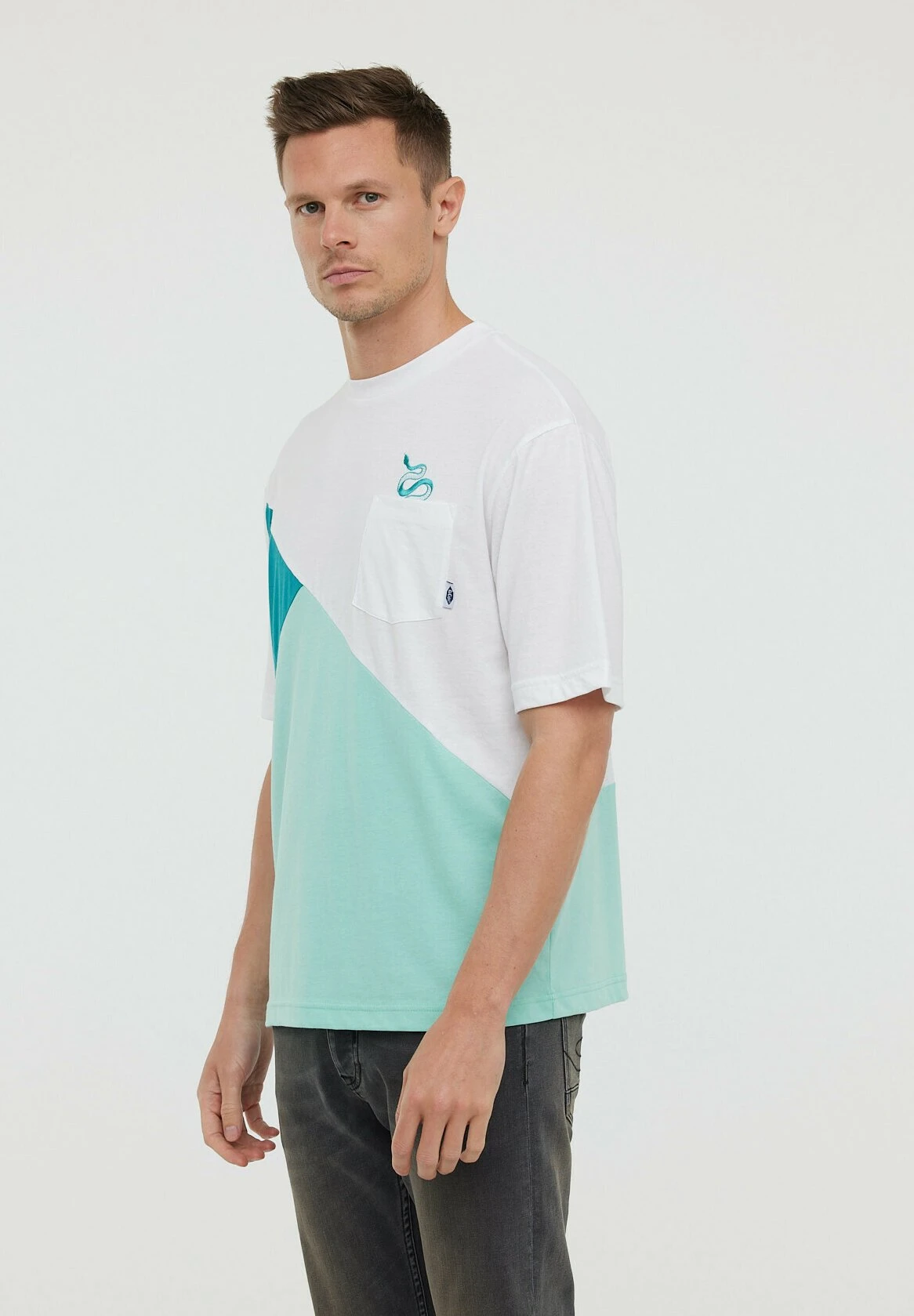 Lee Cooper Akim Mc - T-Shirt Print - Amande 4 Lee Cooper Akim Mc - T-Shirt Print - Amande - Afbeelding 4