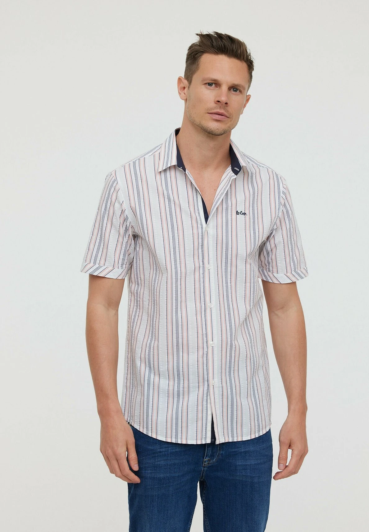 Lee Cooper Dayu Mc - Overhemd - Navy 1 Lee Cooper Dayu Mc - Overhemd - Navy