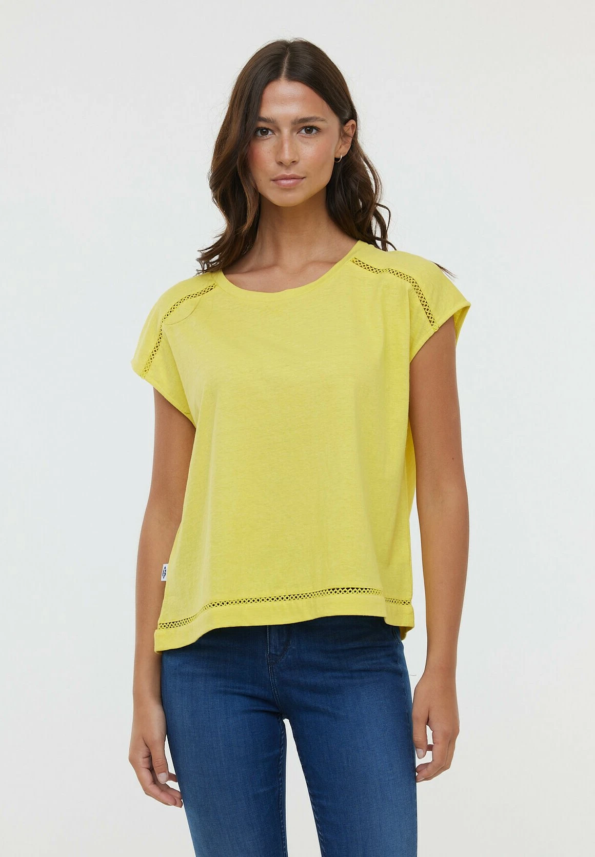 Lee Cooper Aniele Sm - T-Shirt Print - Lemon 1 Lee Cooper Aniele Sm - T-Shirt Print - Lemon