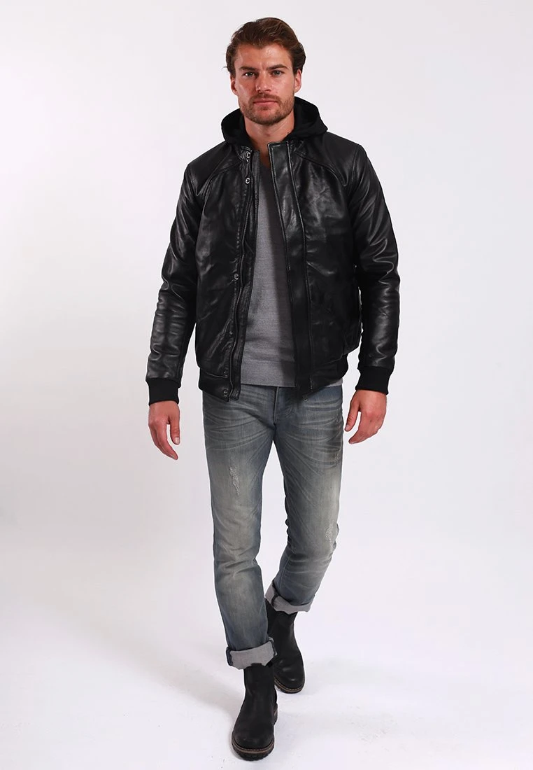 Lee Cooper Benedeton - Leren Jas - Black 2 Lee Cooper Benedeton - Leren Jas - Black - Afbeelding 2
