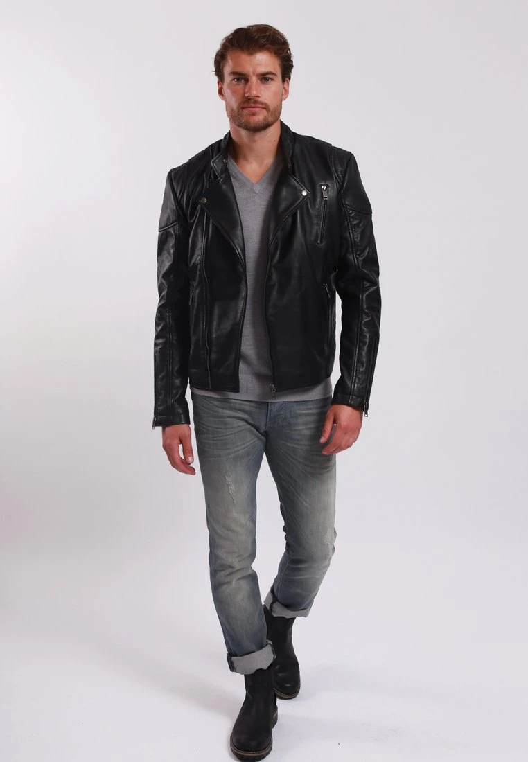 Lee Cooper Bacchus - Leren Jas - Black 2 Lee Cooper Bacchus - Leren Jas - Black - Afbeelding 2