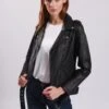 Lee Cooper Bojana - Leren Jas - Black