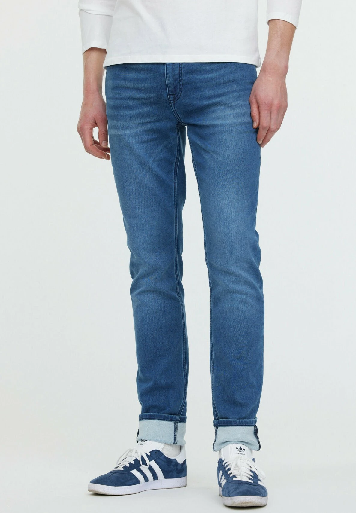Lee Cooper Straight Leg Jeans - Blue Brushed 1 Lee Cooper Straight Leg Jeans - Blue Brushed