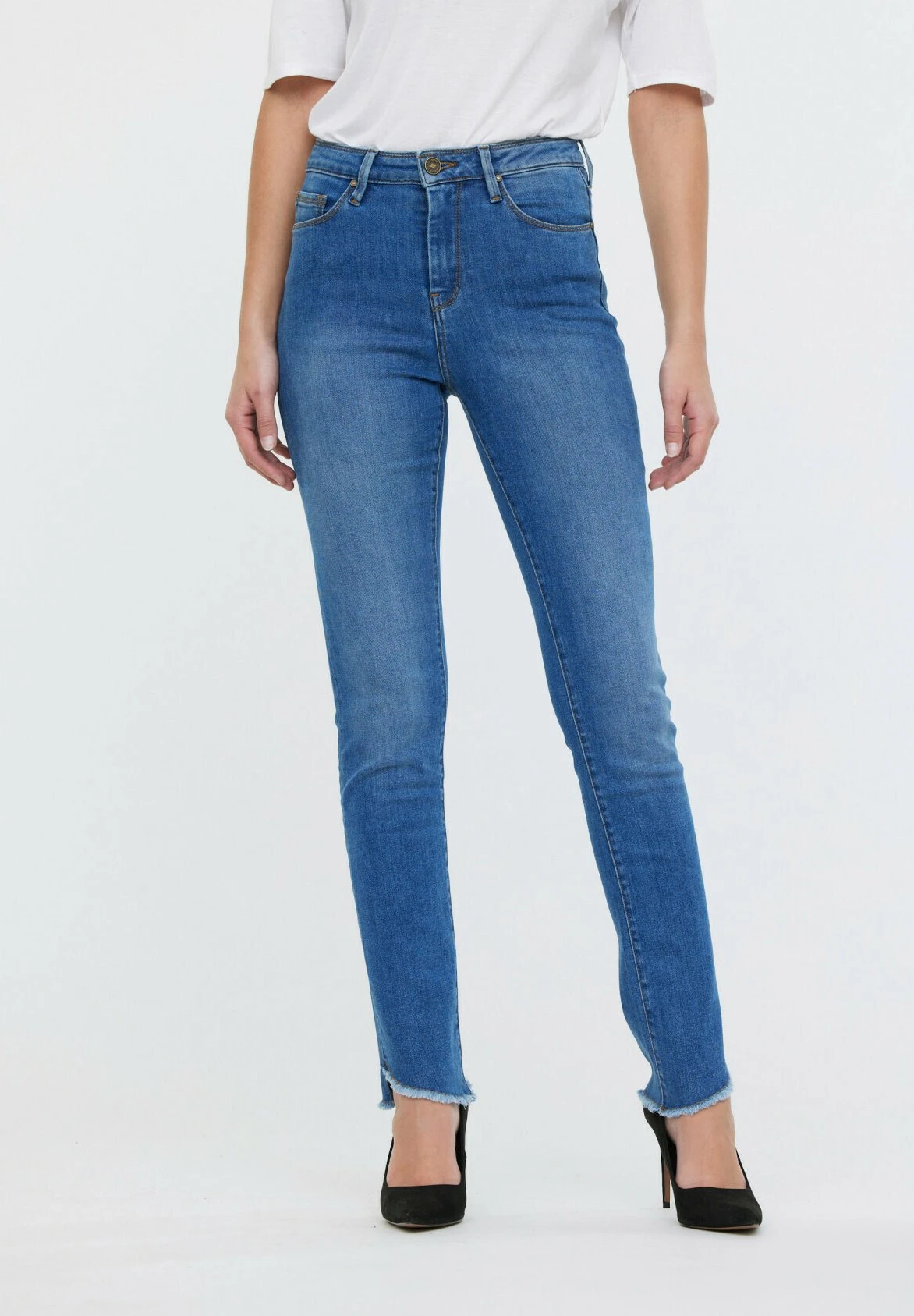 Lee Cooper Slim Fit Jeans - Medium Blue Brushed 1 Lee Cooper Slim Fit Jeans - Medium Blue Brushed