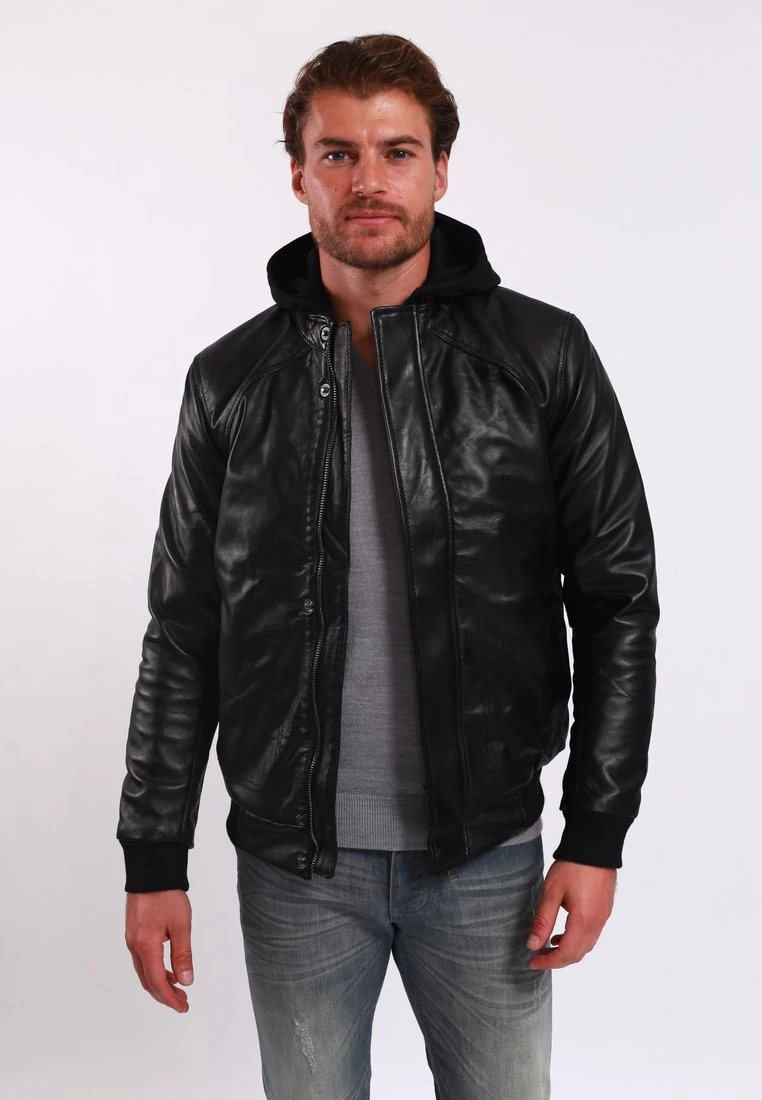 Lee Cooper Benedeton - Leren Jas - Black 1 Lee Cooper Benedeton - Leren Jas - Black