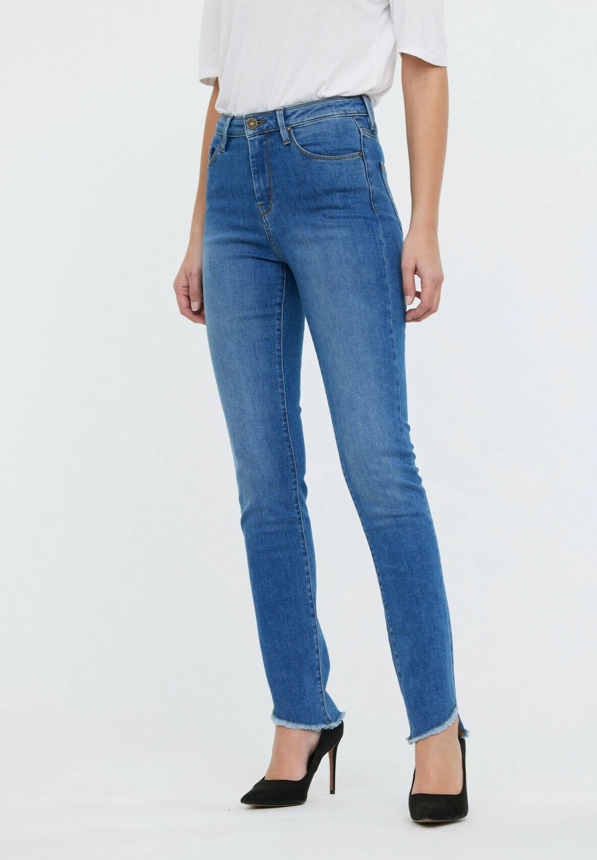 Lee Cooper Slim Fit Jeans - Medium Blue Brushed 5 Lee Cooper Slim Fit Jeans - Medium Blue Brushed - Afbeelding 5