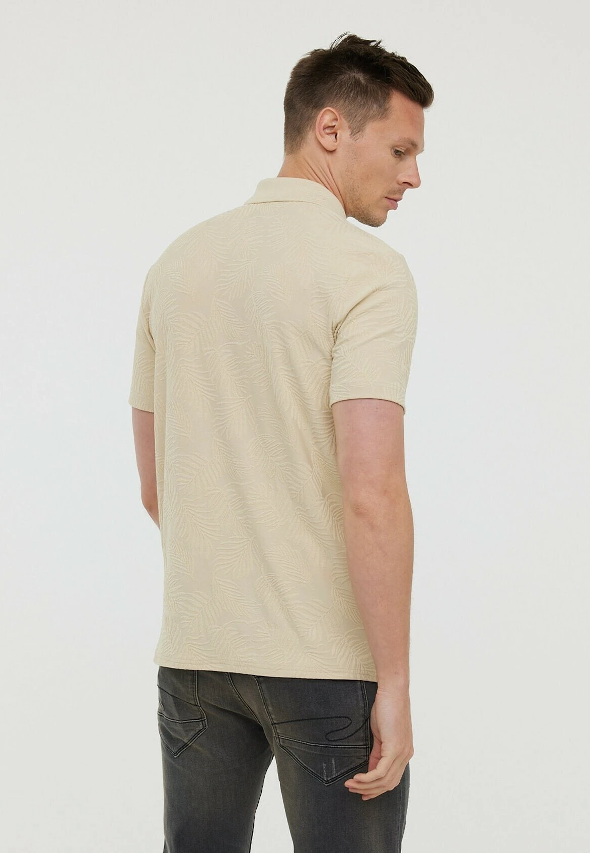 Lee Cooper Poloshirt - Cream 2 Lee Cooper Poloshirt - Cream - Afbeelding 2