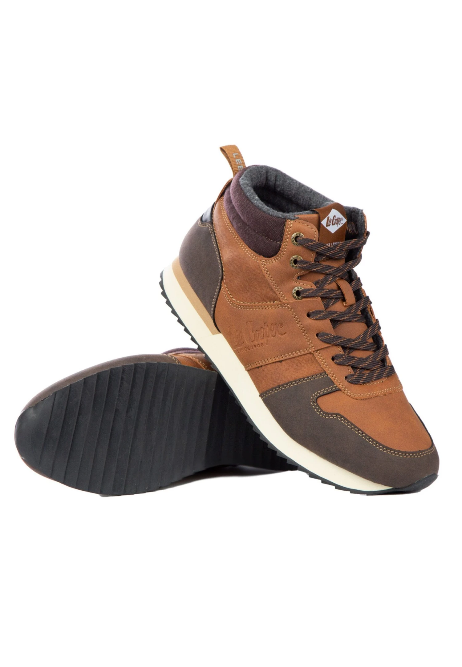 Lee Cooper Sneakers Hoog - Camel 6 Lee Cooper Sneakers Hoog - Camel - Afbeelding 6