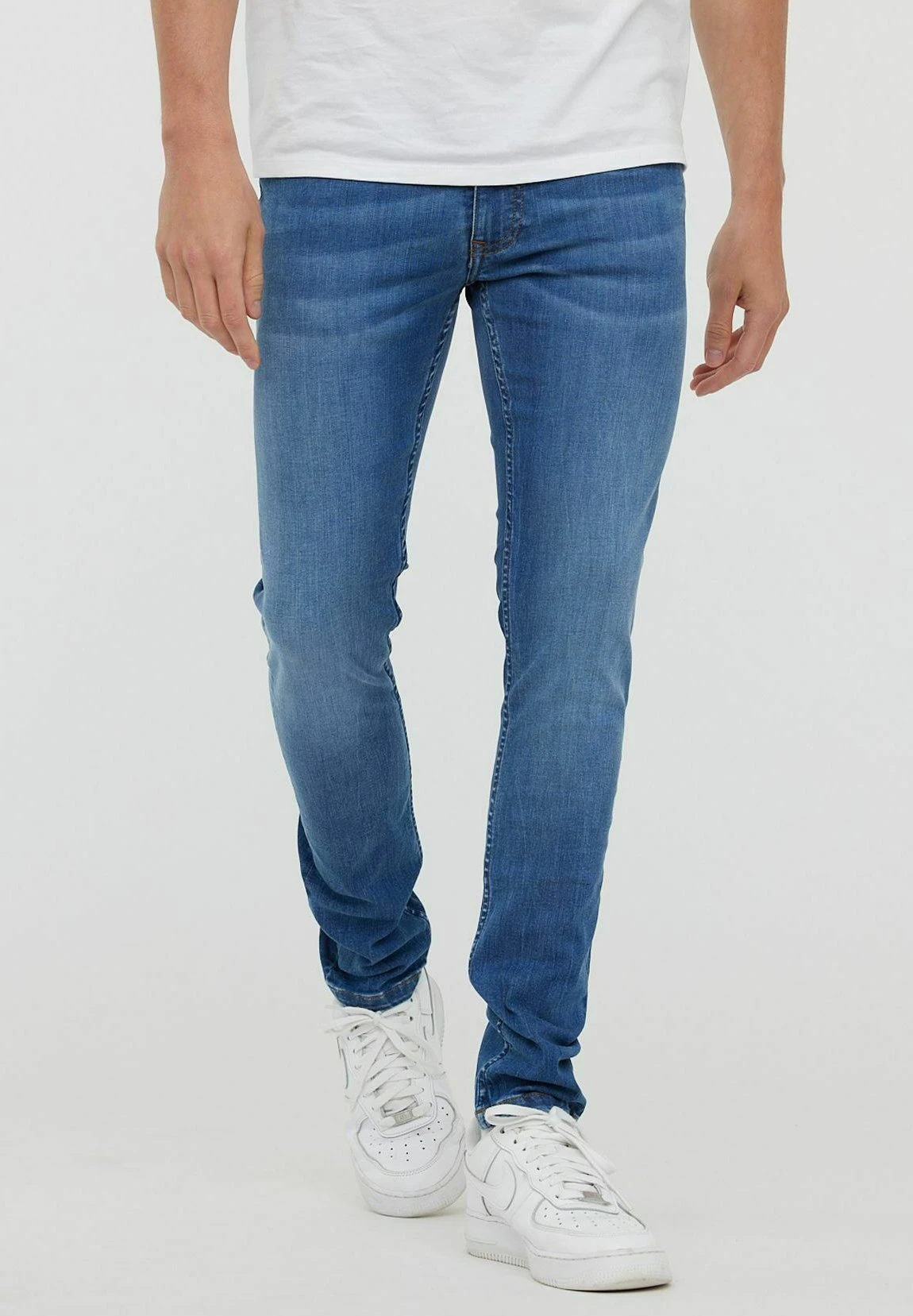 Lee Cooper Lc132Zp - Jeans Tapered Fit - Medium Bright Blue 1 Lee Cooper Lc132Zp - Jeans Tapered Fit - Medium Bright Blue