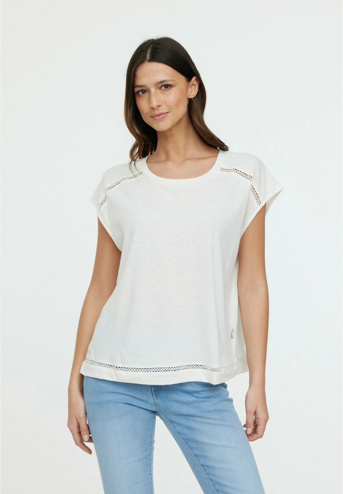 Lee Cooper Aniele Sm - T-Shirt Print - Cream 1 Lee Cooper Aniele Sm - T-Shirt Print - Cream