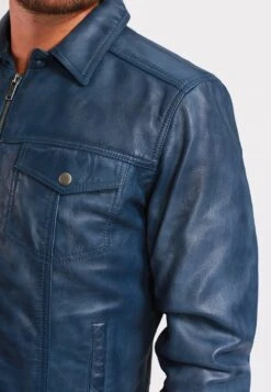 Lee Cooper Leren Jas - Vintage Blue 7 Lee Cooper Leren Jas - Vintage Blue -Lee Cooper c4f0719ae49d45918bf4fef41f574f88