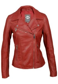 Lee Cooper 7 Lee Cooper Bonnie - Leren Jas - Red