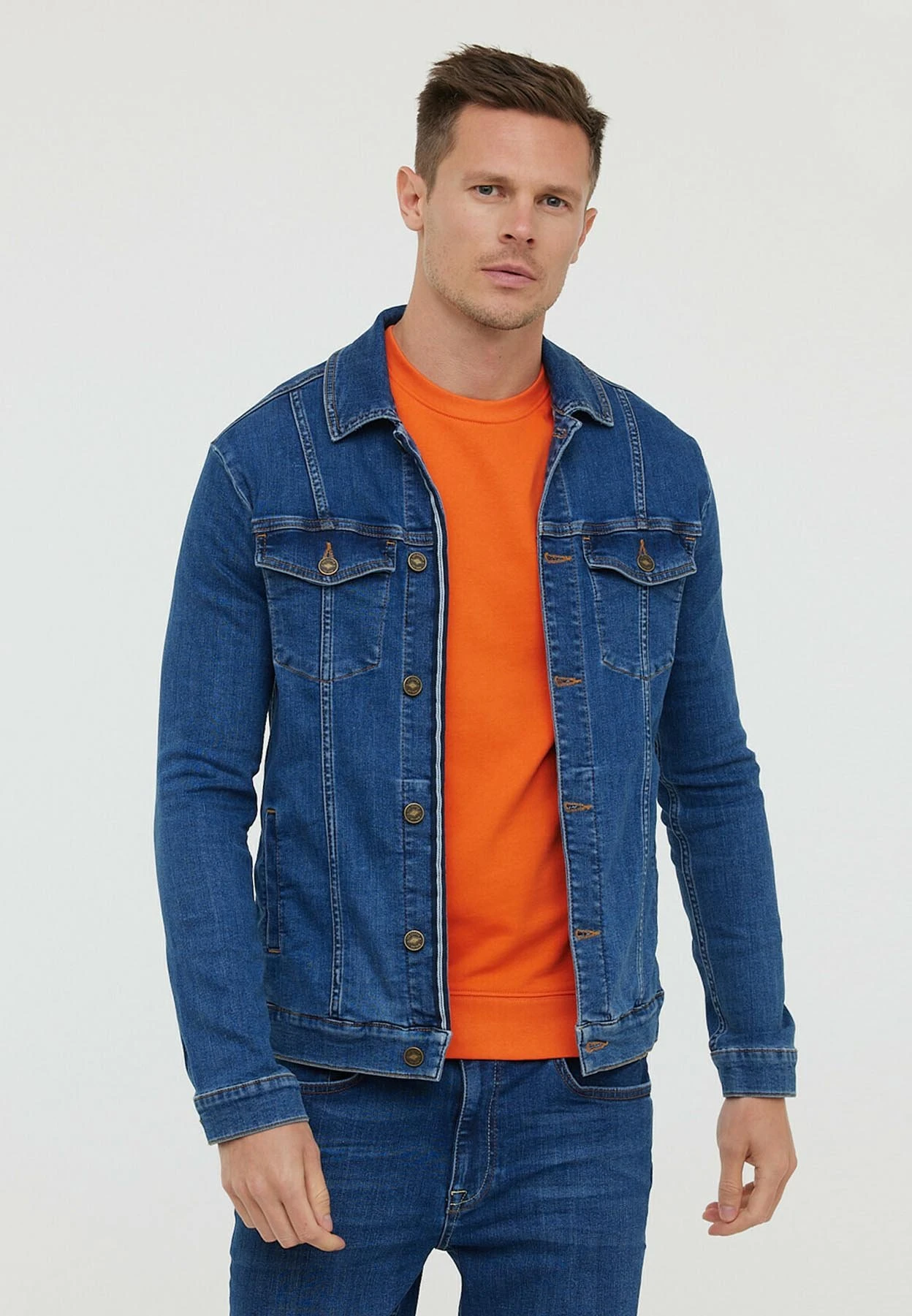 Lee Cooper Vestes Flime Medium Brushed - Spijkerjas - Medium Brushed 1 Lee Cooper Vestes Flime Medium Brushed - Spijkerjas - Medium Brushed