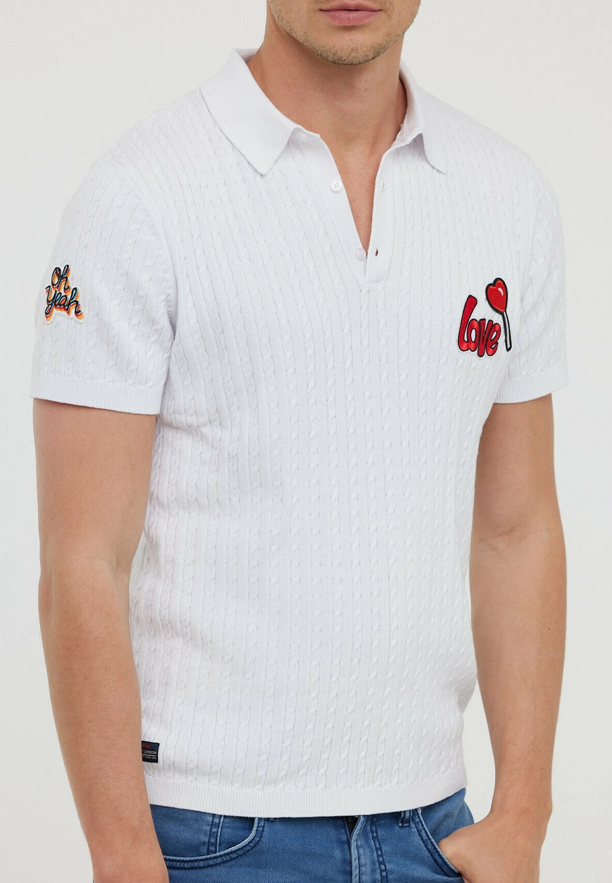 Lee Cooper Bacci Mc - Poloshirt - Optic White 2 Lee Cooper Bacci Mc - Poloshirt - Optic White - Afbeelding 2