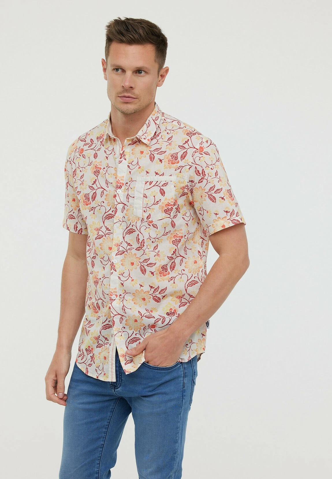 Lee Cooper Damyk Mc - Overhemd - Peach 4 Lee Cooper Damyk Mc - Overhemd - Peach - Afbeelding 4