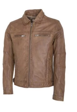 Lee Cooper Leather Jacket With Collar Shirt - 2 Split Side Pockets - - Leren Jas - Vintage Cognac 5 Lee Cooper Leather Jacket With Collar Shirt - 2 Split Side Pockets - - Leren Jas - Vintage Cognac -Lee Cooper df1c6fa24f6d4fd883906b992410d21e