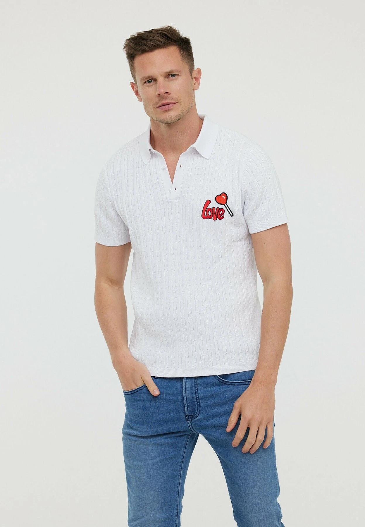 Lee Cooper Bacci Mc - Poloshirt - Optic White 1 Lee Cooper Bacci Mc - Poloshirt - Optic White